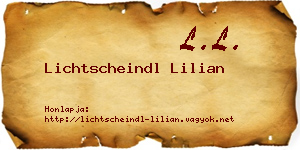 Lichtscheindl Lilian névjegykártya